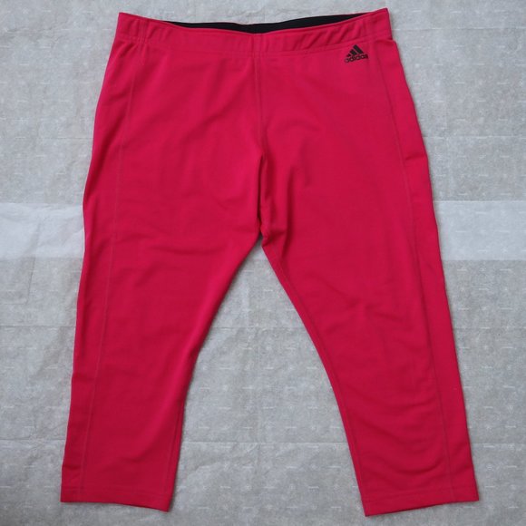 Adidas ClimaLite Leggings Tights L Pants Pink Active Athletic Women`s - Picture 1 of 4